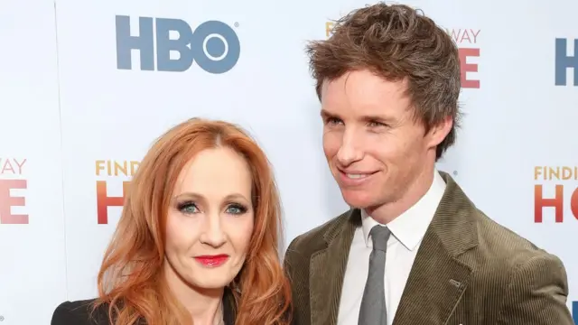 Джоан Роулинг и Эдди Рэдмейн