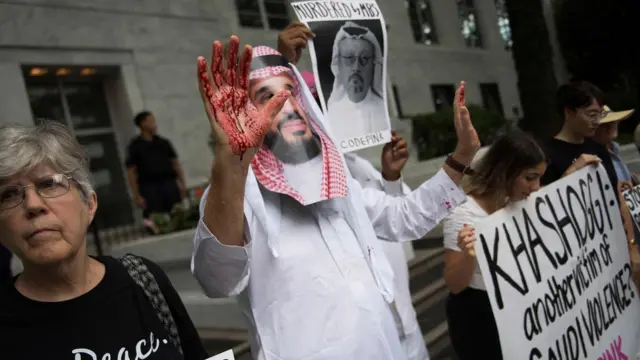 أرشيف- مظاهرة تضامن مع خاشقجي