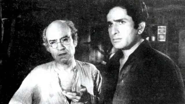 ए के हंगल के साथ शशि कपूर