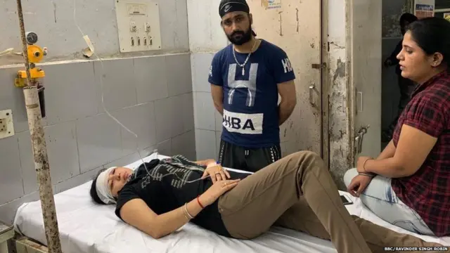 ઈજાગ્રસ્તની તસવીર