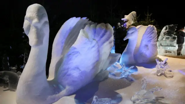 لندن میں برف باری