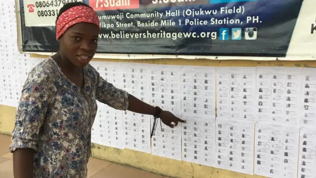 Sarah Nwankwo see her name for voter register