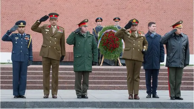 Sri Lankan Army chief at Russia