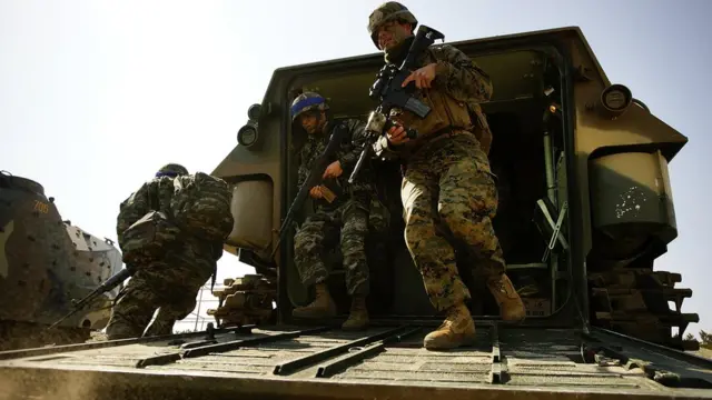 दक्षिण कोरिया और अमरीका करते रहे हैं युद्धाभ्यास