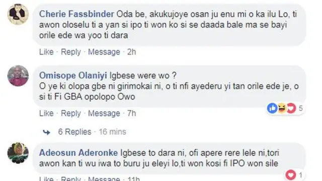 Iriwisi oju opo Facebook