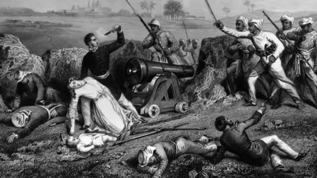 1857 ம் ஆண்டு கிளர்ச்சியின்போது ஜான்சி மேஜர் ஸ்கின் தனது மனைவியின் மரணத்திற்குப் பிறகு துப்பாக்கியால் சுட்டு தற்கொலை செய்துக்கொண்டார்.