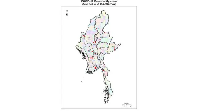 ရောဂါဖြစ်ပွားမှုအခြေအနေပြ မြေပုံ