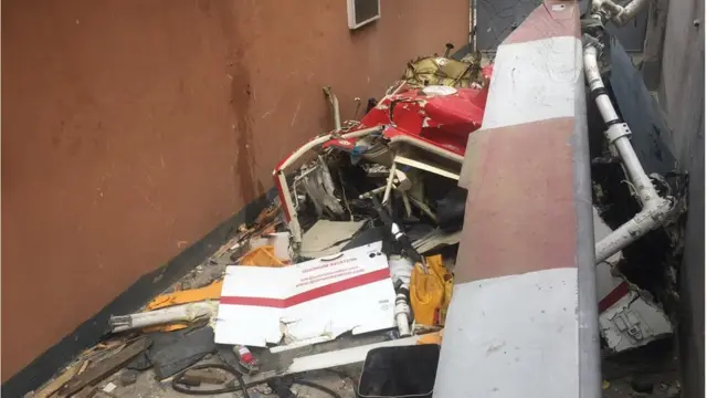 Helicopter crash in Lagos