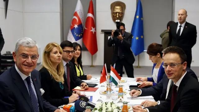 ترکيې په ١٩٨٧ م کال کې د اروپايي ټولنې د غړيتوب رسمي غوښتنه وکړه خو په ټولنه کې يې د غړيتوب د ترلاسه کولو رسمي خبرې اترې په ٢٠٠٥ م کال کې پيل شوې.