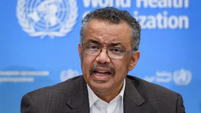 உலக சுகாதார நிறுவனத்தின் தலைவர் டெட்ரோஸ்