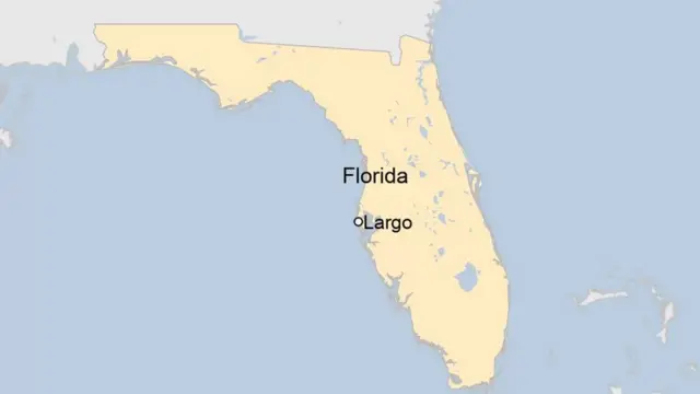Map wey show Florida and Largo