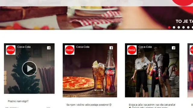 Video (prvi s leva) postavnjen je na sajt Koka-kole