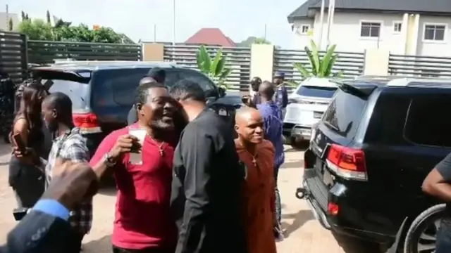 Obi Cubana Oba Anambra: Cubana Chief Priest oga mama burial fotos