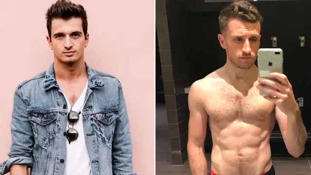 데이비드와 대니의 틴더 프로필 사진