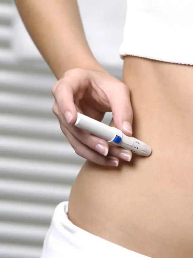 Inyección de insulina