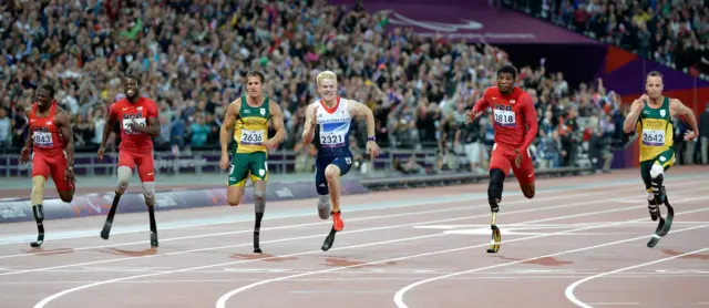 Prueba de atletismo en Londres 2012