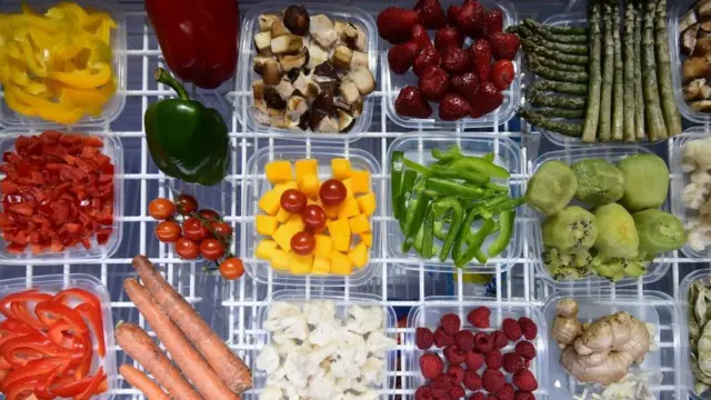 Bandeja de alimentos.