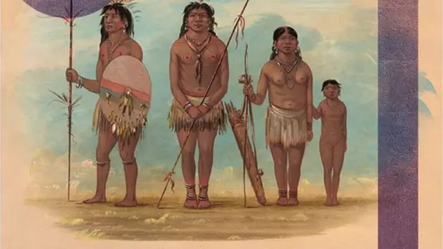 Le peuple Xingu a subi un déclin démographique après le contact avec les Européens. Cette représentation est du 19ème siècle.