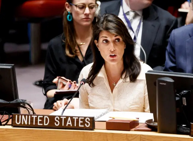 Nikki Haley the United States Permanent Representative to the United Nations
