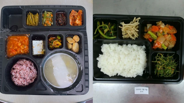 감염 우려 탓에 코로나바이러스 담당 의료진은 병원 식당을 이용하지 않고, 매끼 도시락을 먹는다