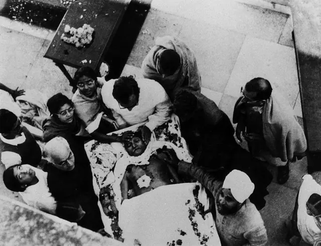 ગાંધીનો મૃતદેહ