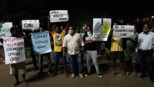 Protesters at Chandor