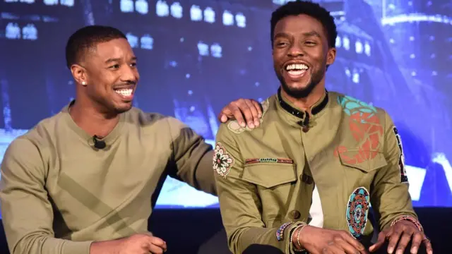 Michael B Jordan and Chadwick Boseman