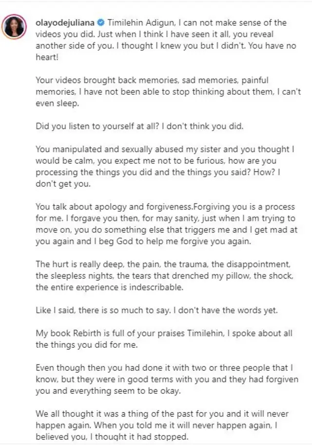 Juliana Olayode and spiritual father