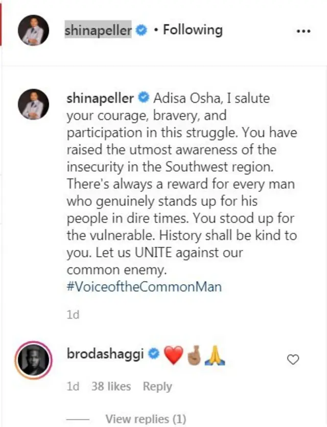 Ọrọ ti Sina Peller sọ nipa Sunday Igboho