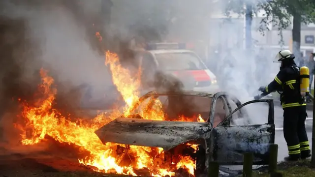 Горящие машины