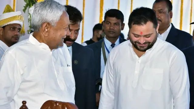 नीतीश कुमार और तेजस्वी