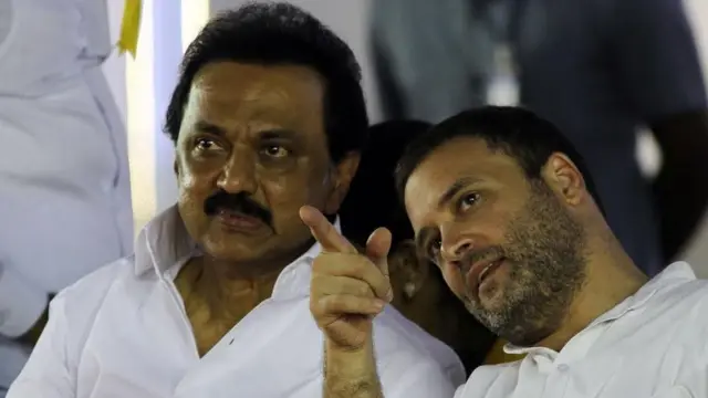 राहुल गांधी और एम के स्टालिन