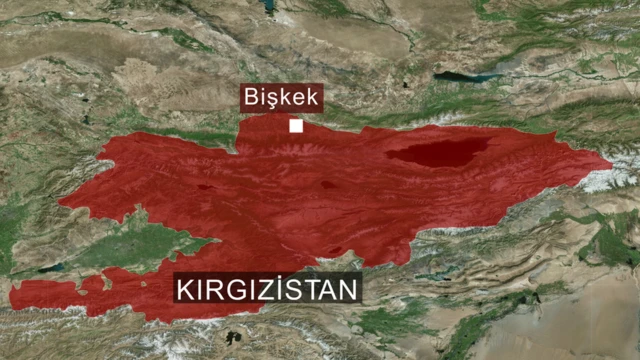 Kırgızistan haritası