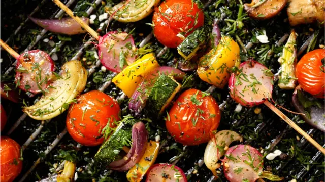 Овощи на шампуре