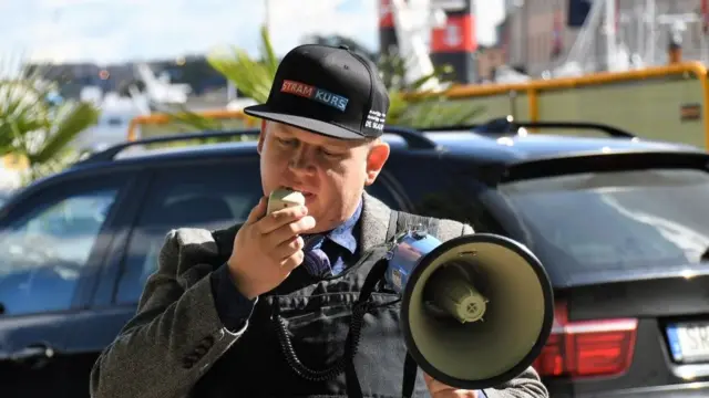 Rasmus Paludan en Estocolmo, Suecia, el 4 de septiembre de 2021.