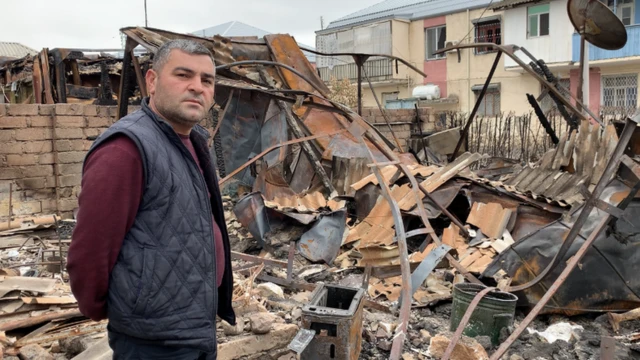 Loğman Sadıqovun evindən əsar-əlamət qalmayıb