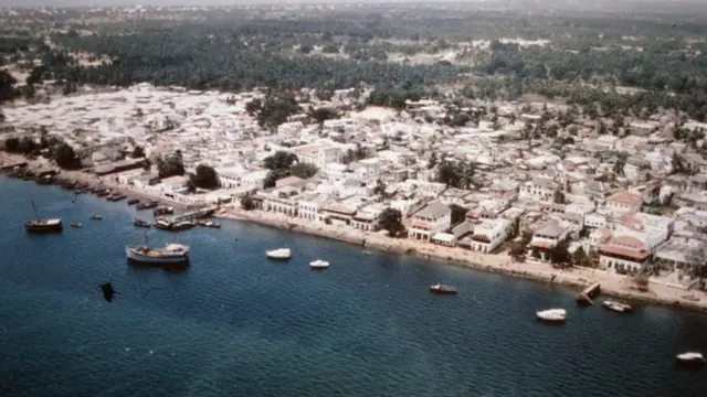 Pemandangan di Kota Tua Lamu, Kenya