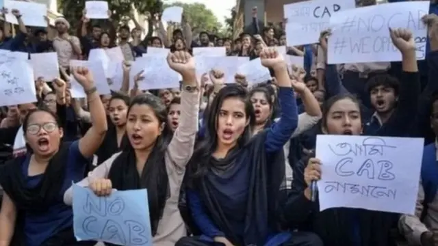 नागरिकता क़ानून के खिलाफ प्रदर्शन