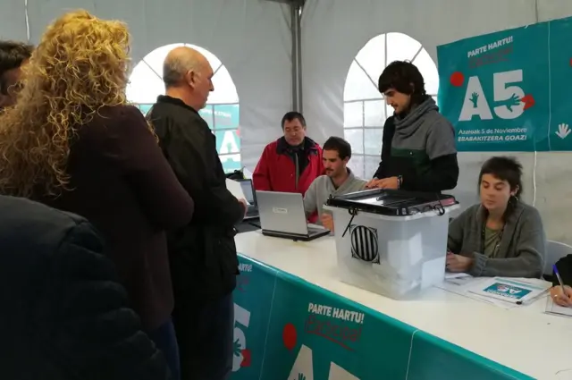 Votación en el País Vasco