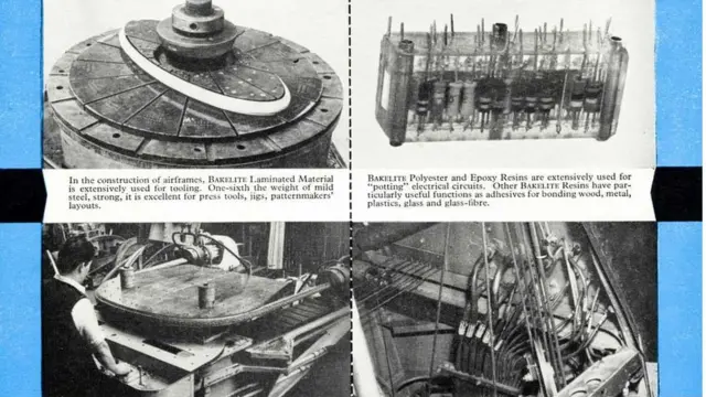 ናይ ቤክላይት ፕላስቲክ መወዓውዒ ኣብ ሓደ ናይ ነፈርቲ ኢንዱስትሪ ናይ ንግዲ መጸሄት ኣብ 1955 ዓመተ ምሕረት