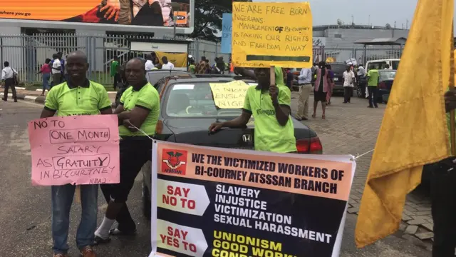 Lagos Airport on Wednesday morning