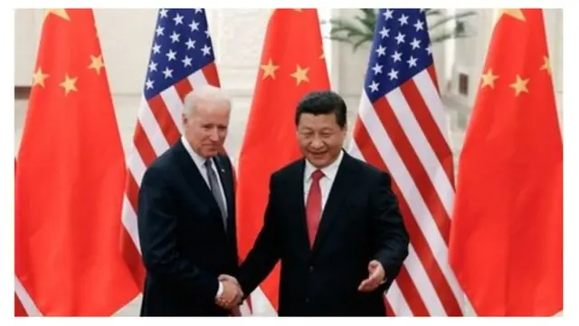 চীনা প্রেসিডেন্টের সঙ্গে জো বাইডেন।