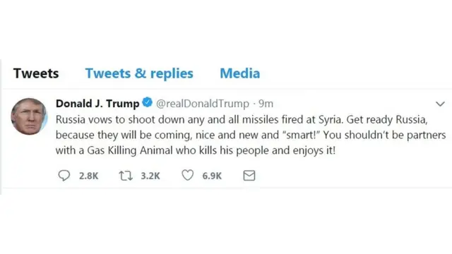 грозный твит Трампа