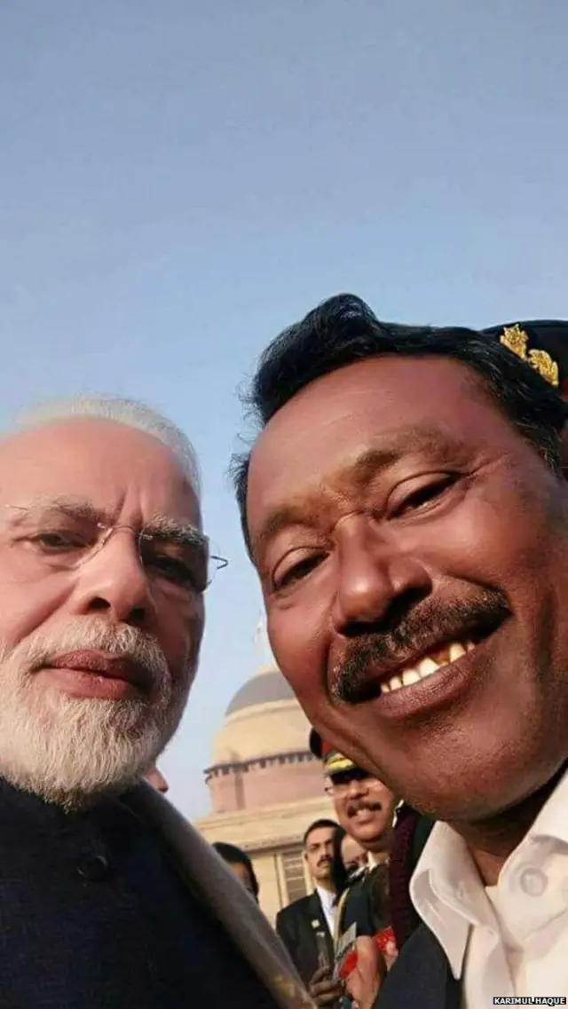 प्रधानमंत्री नरेंद्र मोदी और करीमुल हक़