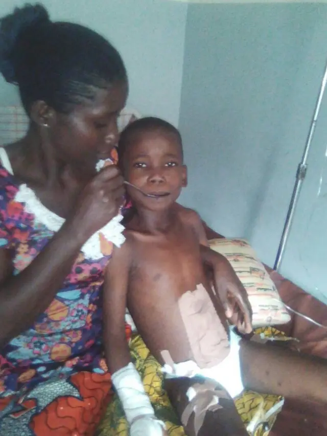 Mama and pickin for hospital