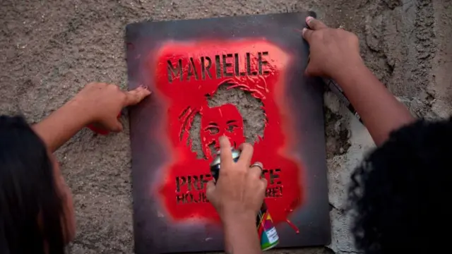 Graffiti de Marielle Franco