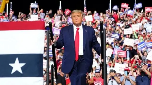 ABD Başkanı Donald Trump'ın mitinglerinden biri