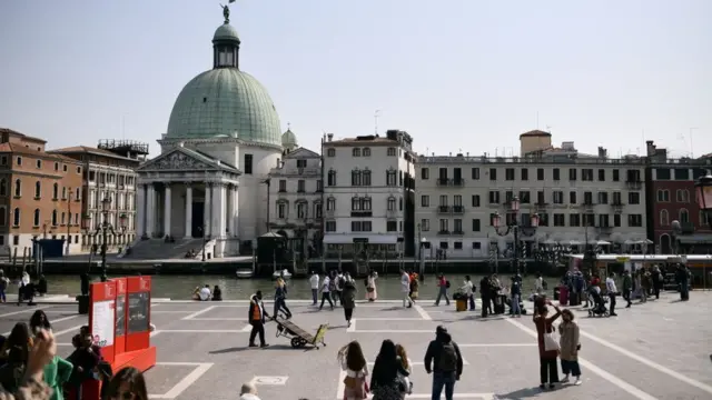 Туристы в Венеции