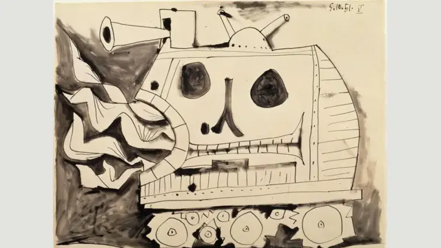 毕加索的作品《战争》