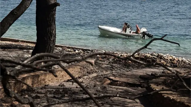 Збитки від пожеж подекуди можна оцінити лише з моря